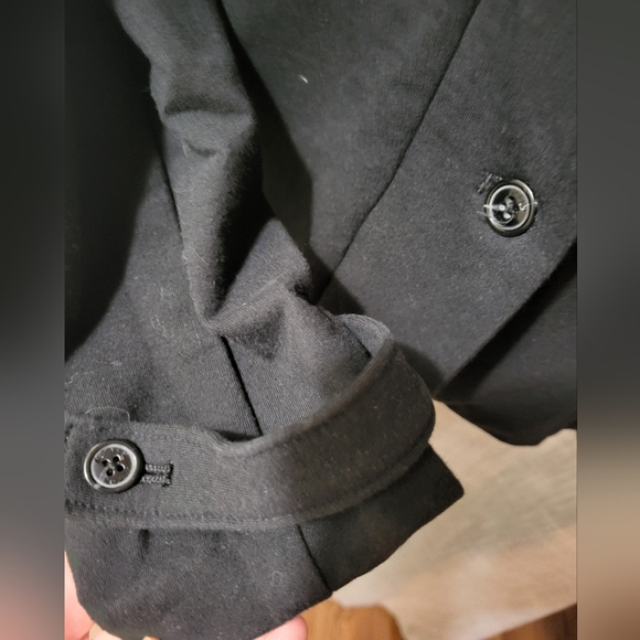 Gothic military jacket womens sz  M safari style pockets with black buttons - Picture 8 of 13